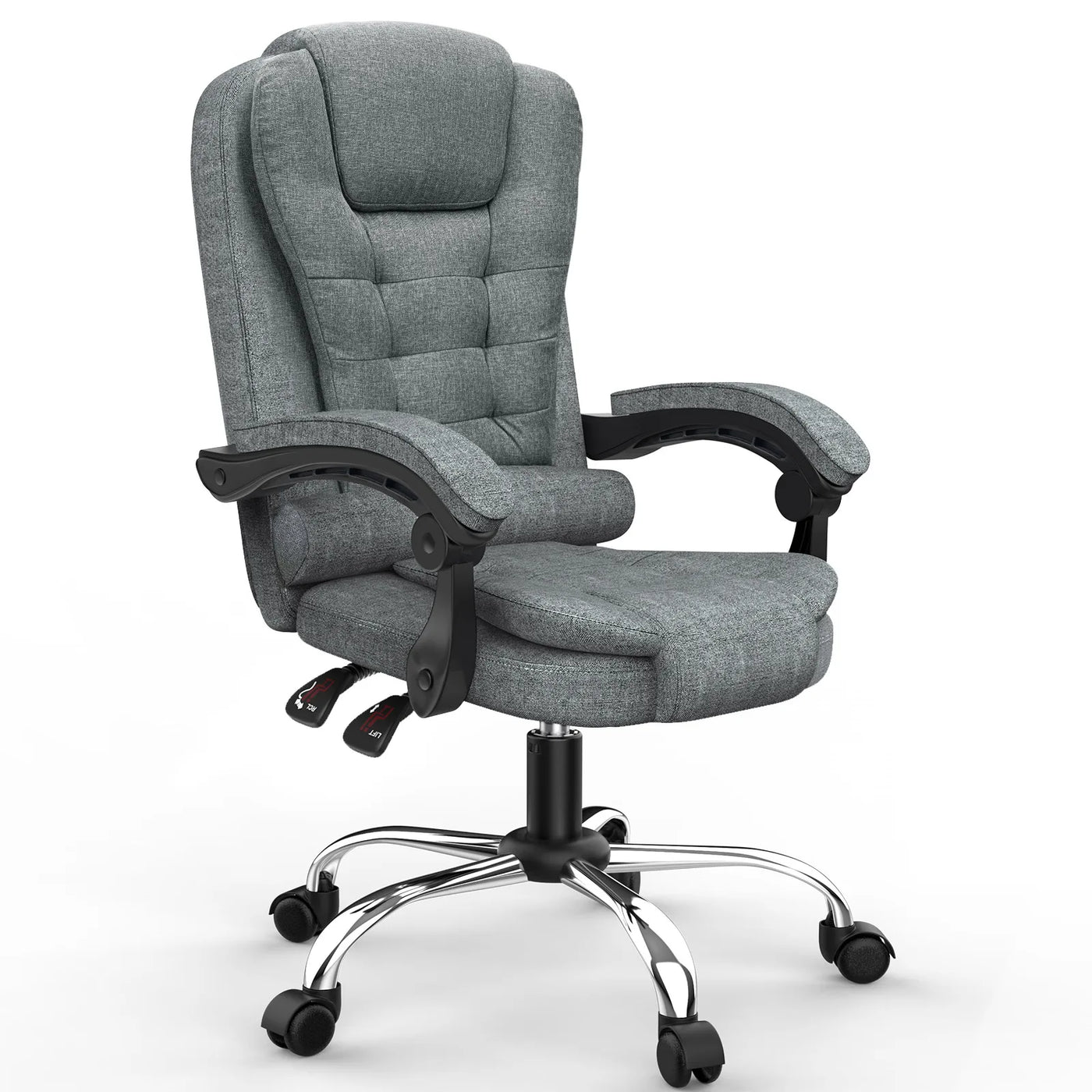 High Back Ergonomic PU Leather Recliner